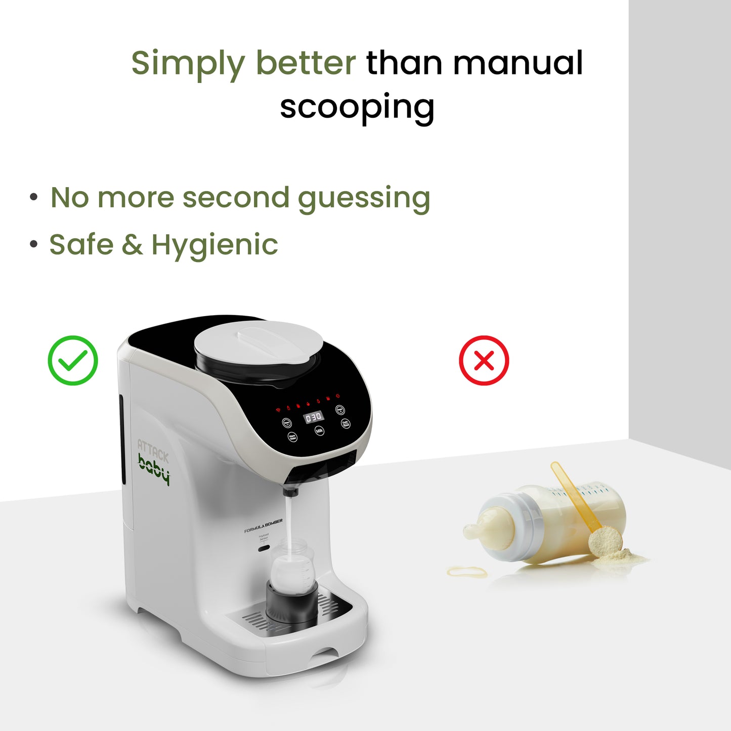 Attack Baby’s Formula Dispenser – Smart Baby Bottle Maker